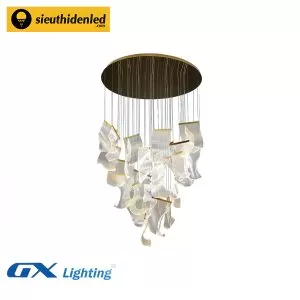 Đèn thả thông tầng kiểu giấy nhăn - GX Lighting GX1001