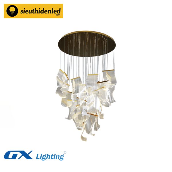 Đèn thả thông tầng kiểu giấy nhăn - GX Lighting GX1001