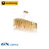 Đèn chùm thả ngang pha lê điểm thanh xi vàng - GX Lighting GX02N1100