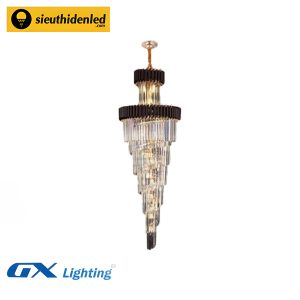 Đèn chùm thông tầng pha lê cao cấp xoắn ốc - GX Lighting GX8097