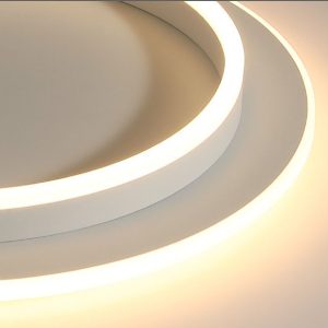 Đèn led ốp trần tròn viền trắng đơn giản hiện đại 3 màu - GX Lighting GX964-20