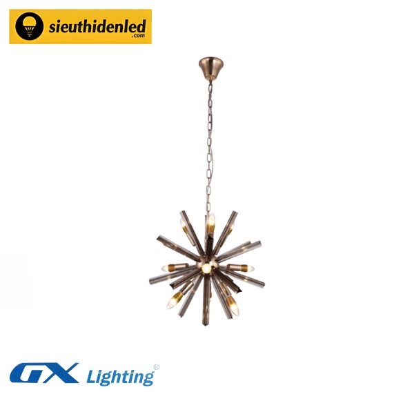 Đèn thả đơn thanh pha lê khói GX - lighting GX102