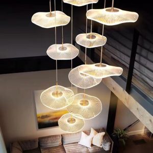 Đèn thả thông tầng kiểu lá sen - GX Lighting GX966916-5