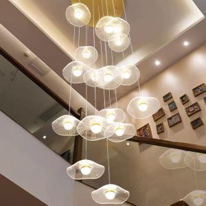 Đèn thả thông tầng kiểu lá sen - GX Lighting GX966916-6