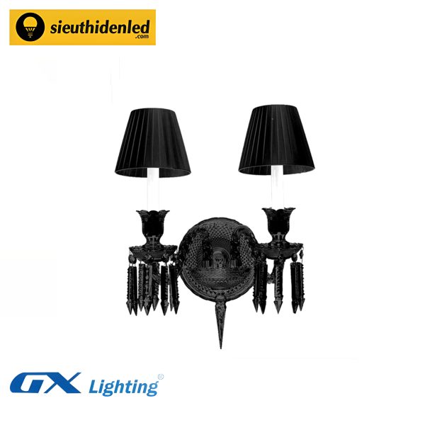 Đèn tường pha lê đen cao cấp GX-Lighting VDC9801T2