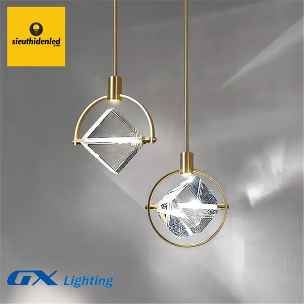 Đèn thả pha lê khung vàng GX-Lighting THCN-243