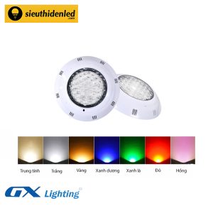 Đèn led âm nước bể bơi nhựa đơn màu GX Lighting DABB-9W