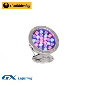 Đèn led âm nước đổi màu GX Lighting 24W DAN-24W-RGB