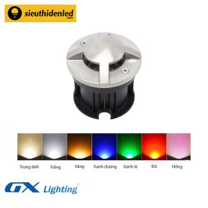Đèn led âm đất dẫn lối đơn màu inox 6-10W GX Lighting ADDL-4