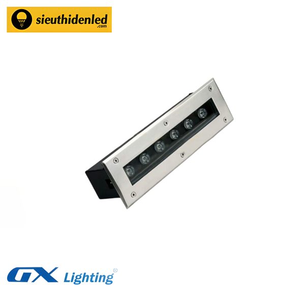 Đèn led âm đất chữ nhật đổi màu 6W GX Lighting AD-601-RGB