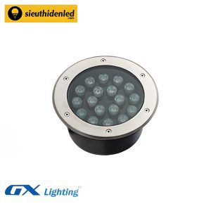 Đèn led âm đất tròn đổi màu 18W GX Lighting ADT-18W-RGB