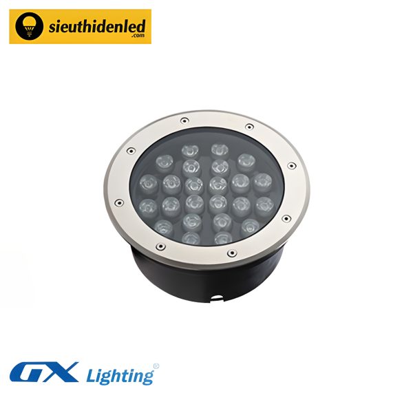 Đèn led âm đất tròn đổi màu 24W GX Lighting ADT-24W-RGB