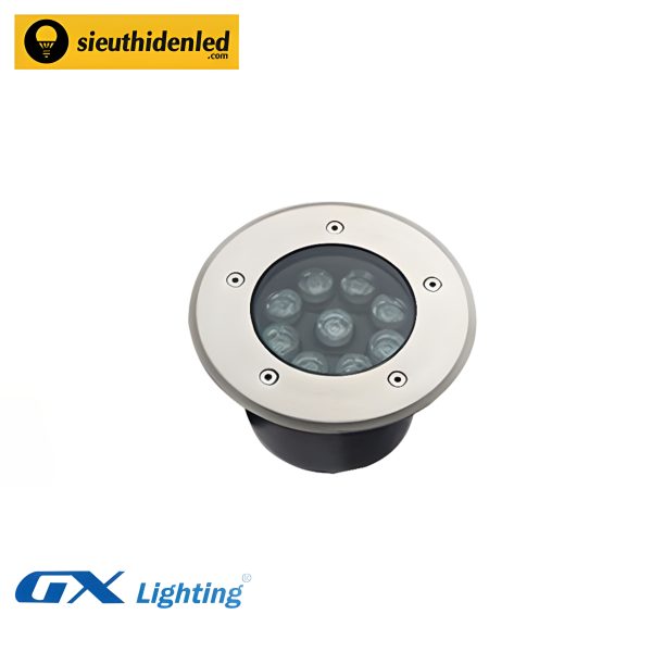 Đèn led âm đất tròn đổi màu 9W GX Lighting ADT-9W-RGB