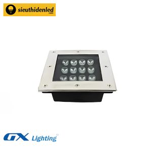 Đèn led âm đất vuông đổi màu 12W GX Lighting DMD-1201-RGB