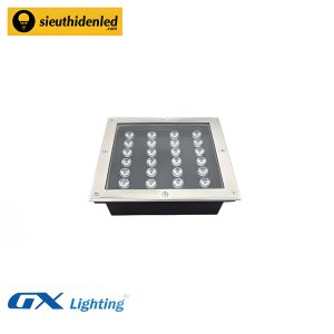 Đèn led âm đất vuông đổi màu 24W GX Lighting DMD-2401-RGB