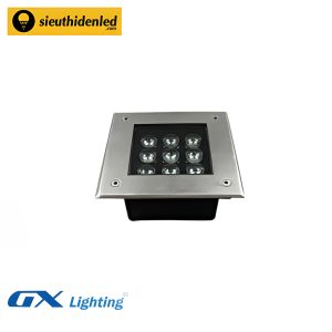 Đèn led âm đất vuông đổi màu 9W GX Lighting DMD-901-RGB