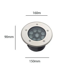 Thông số đèn led âm đất tròn đổi màu 9W GX Lighting ADT-9W-RGB