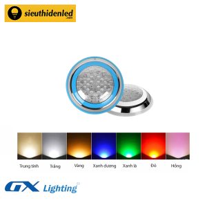 Đèn led âm nước bể bơi inox đơn màu GX Lighting DABB-36W