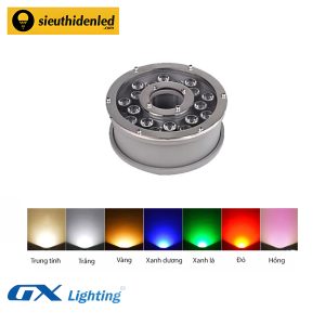 Đèn led âm nước bánh xe đơn màu GX Lighting DANX-24w