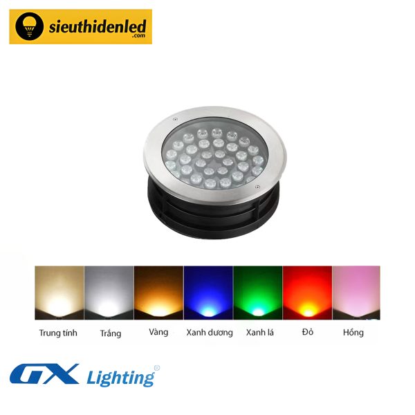 Đèn led âm nước chôn 36W GX-Lighting