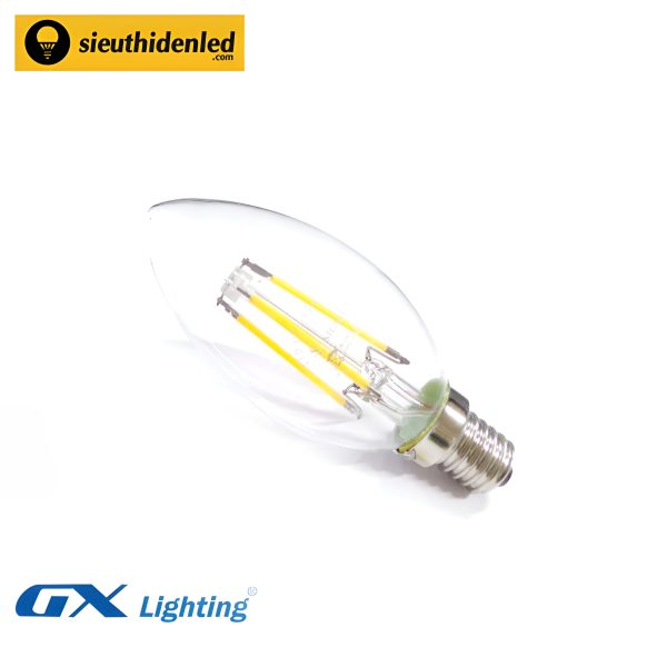 Bóng đèn led dây tóc Edison T35-E14 đầu bằng