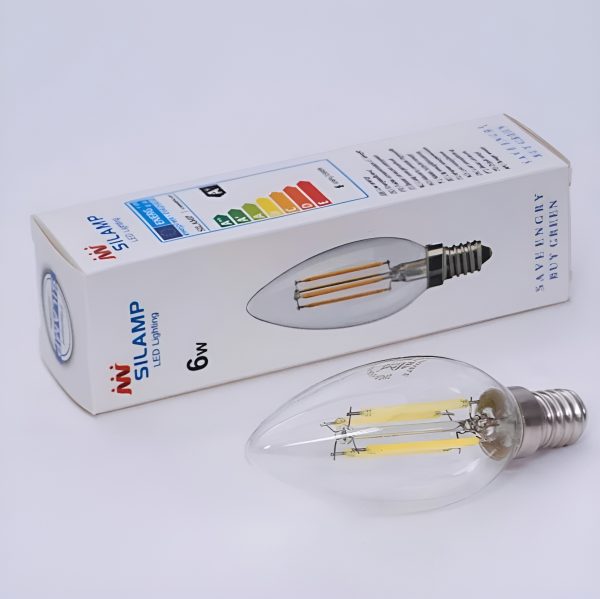 Bóng đèn led dây tóc Edison T35-E14 đầu bằng