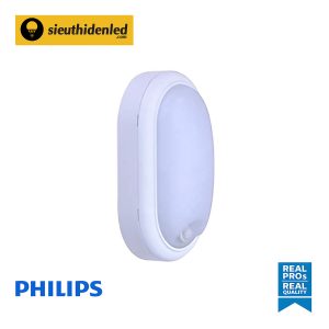 Đèn led ốp nổi chống thấm Philips WL008C LED10NW oval-sensor