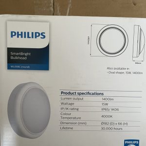 Đèn led ốp nổi chống thấm Philips WL008C LED10NW round