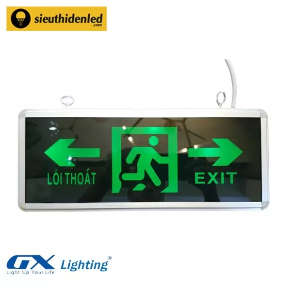 Đèn Exit 2 mặt chỉ hướng 2 chiều ZT-2LRE3W