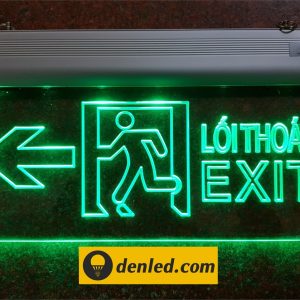 Đèn Exit mica 1 mặt chỉ trái ZX-1LE3W