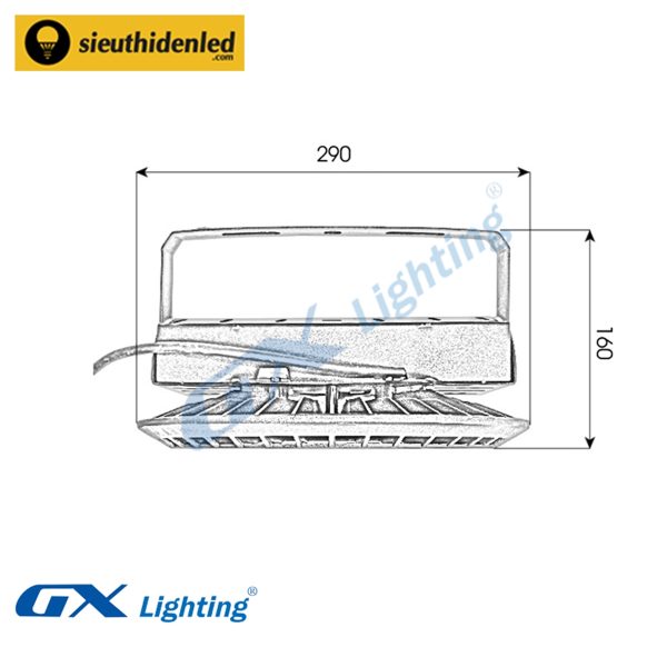 Đèn led nhà xưởng GX-DNXUM1-100