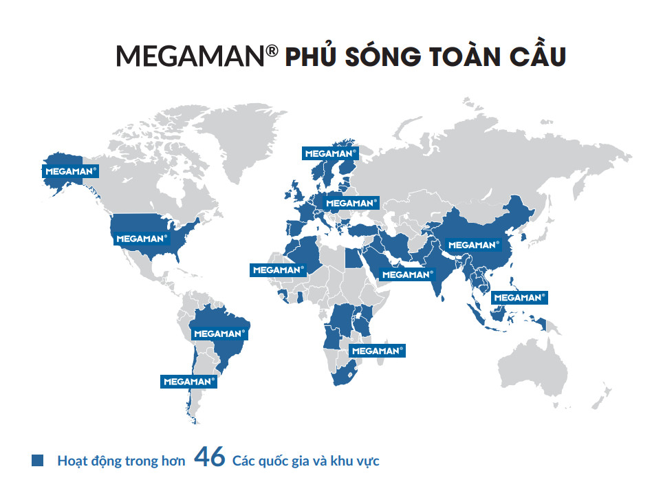 Megaman phủ sóng toàn cầu